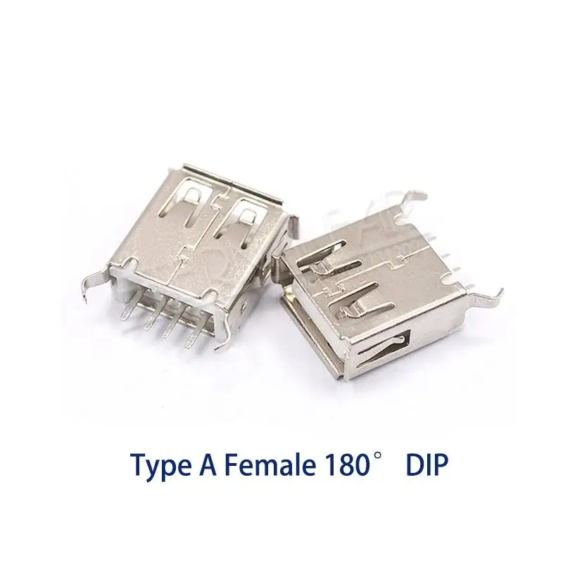 USB3 USB 2,0 квадратный тип B Женский 90 градусов D рот согнуты ноги интерфейс принтера разъем прямой иглы сварочная проволока PCB DIY - Цвет: USB3