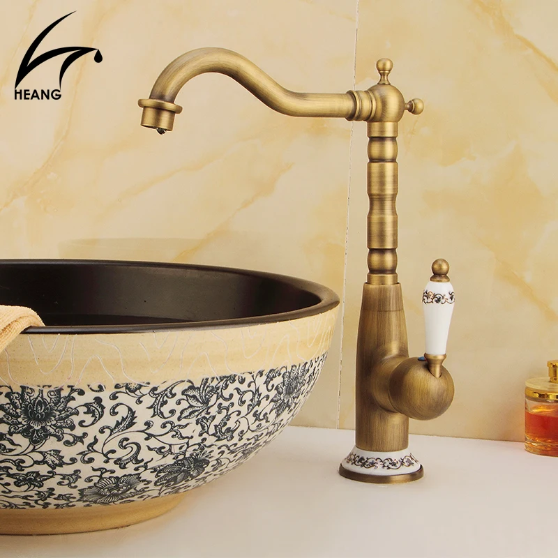 

Bathroom Faucet Antique bronze finish Brass Basin Faucet Sink Faucet