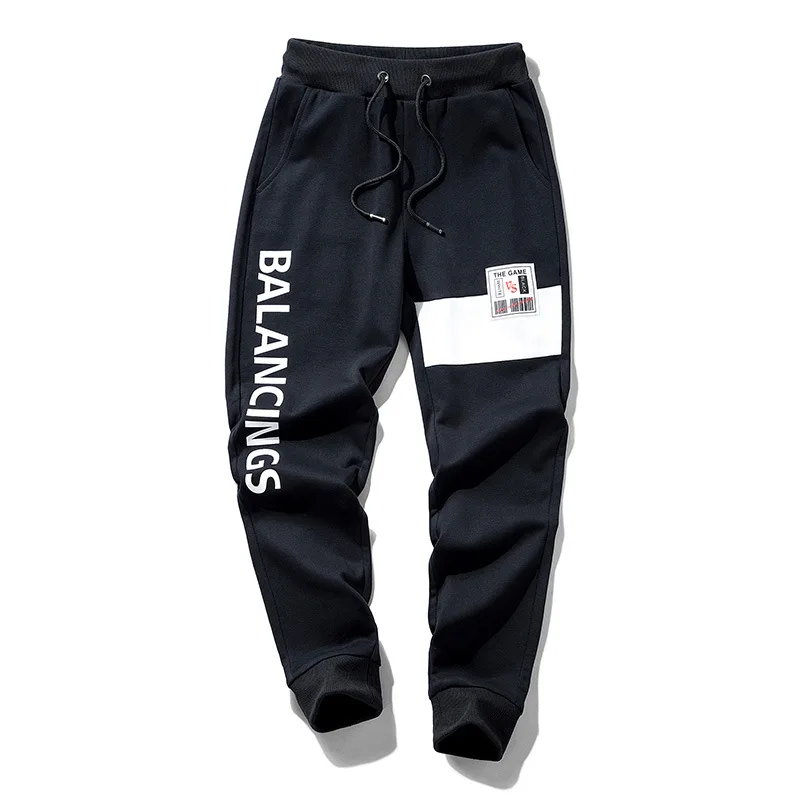 Fear God Sport/Новое поступление; хлопковые брюки со шнуровкой; сезон весна года; повседневные брюки; Модные свободные мужские брюки - Цвет: Белый