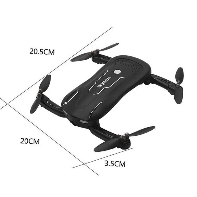 SYMA Z1 дрона с дистанционным управлением HD Камера в режиме реального времени оптическим позиционированием стабилизация высоты складной Квадрокоптер с дистанционным управлением мини Радиоуправляемый вертолет, игрушки