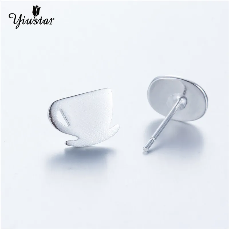 Yiustar модные Кофе CUP и Бин Серьги-гвоздики дети Для женщин jewelry дешевые уши стержня