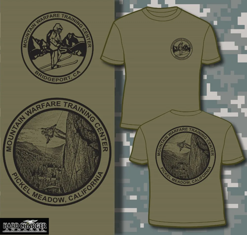 Футболка мужская с круглым вырезом тренировочный центр морской пехоты пикель