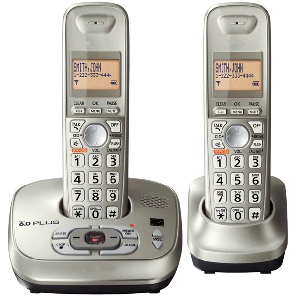 KX TG4021 Dect 6.0 цифровой беспроводной телефон с автоответчиком Системы Беспроводная