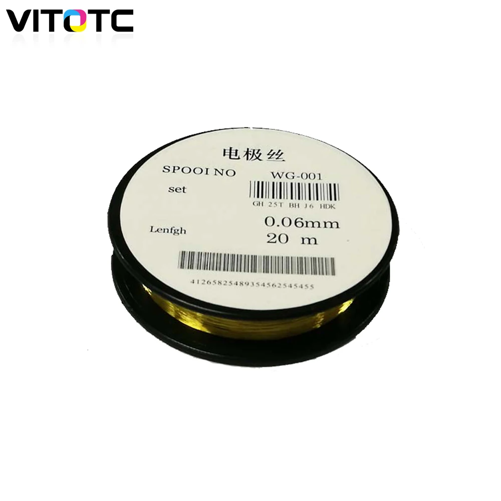 

Вольфрамовый электрод диаметром 0,06 мм, провод коронавируса, высокое качество, используется для ремонта фотокопировального аппарата, около 20 метров/рулон, копировальная деталь для принтера