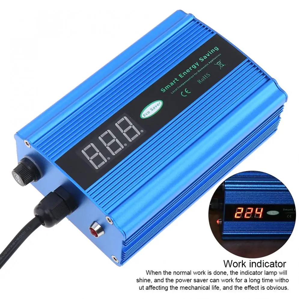 50KW 90-250V интеллигентая(ый) экономия электроэнергии с Светодиодный индикатор светильник энергосберегающие устройства электроэнергию убийца до 35