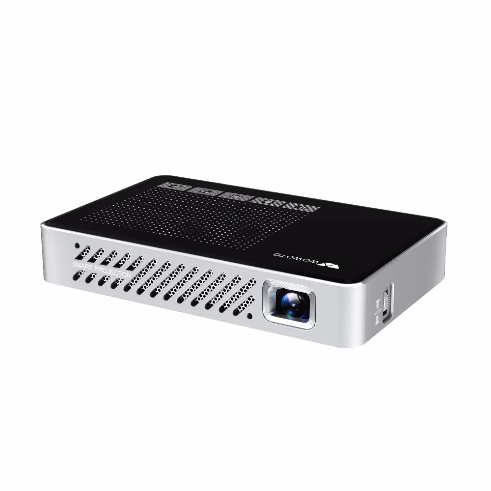 WOWOTO проектор 854*480 разрешение Android Wi-Fi BluetoothLED портативный HD для домашнего