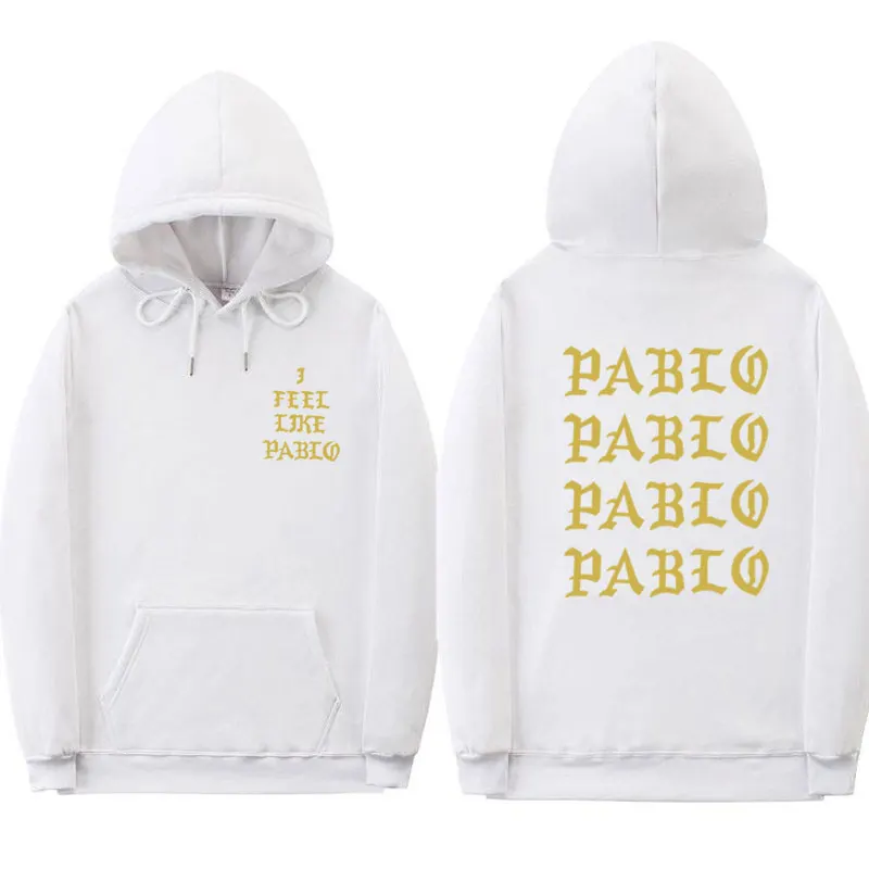 White XMS108 Толстовки для женщин I Feel Like Pablo hoody Дамский пуловер Kanye West толстовка с капюшоном уличная Женская толстовка Пабло розовая толстовка - Цвет: White XMS108