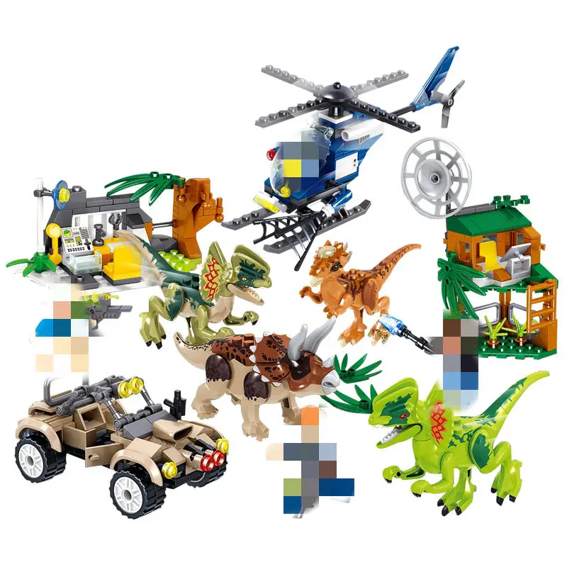 Парк Юрского периода серии indominius Rex Echo diloposaurus Pterosauria Tyrannosaurus строительные блоки игрушки Юрский Мир