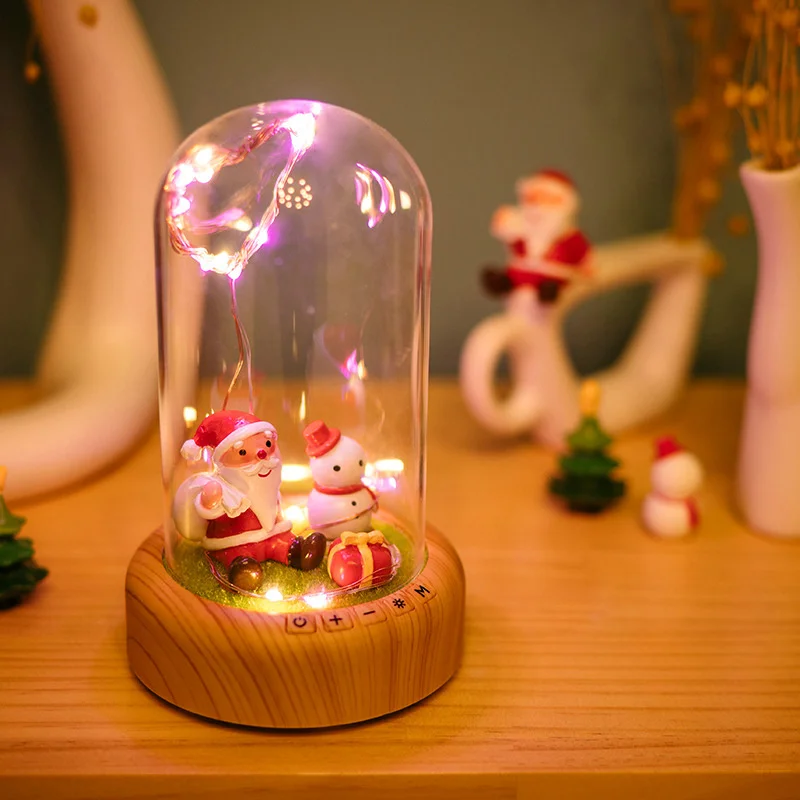 3 дизайн светящаяся стеклянная бутылка мечты светодиодный ночник с цветком розы