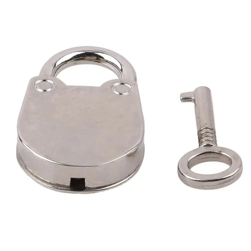 Металл старый Винтаж Стиль мини-замок Малый чемодан коробка Key Lock Медь Цвет дома применение аппаратные средства украшения