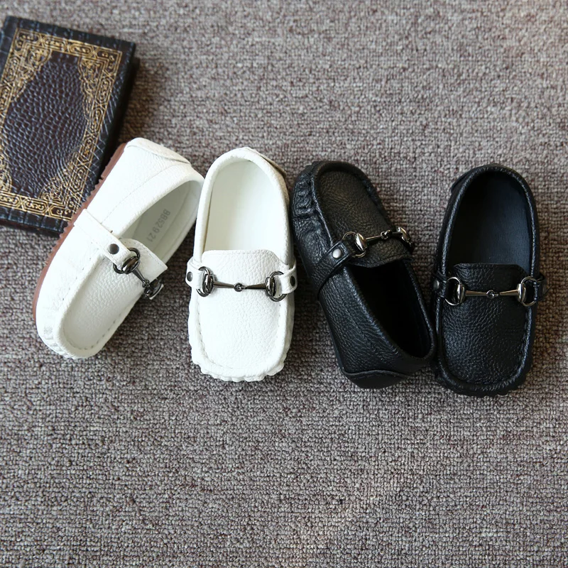 2016 детские кожаные Нескользящие мокасины для мальчиков 1 - 3 лет |