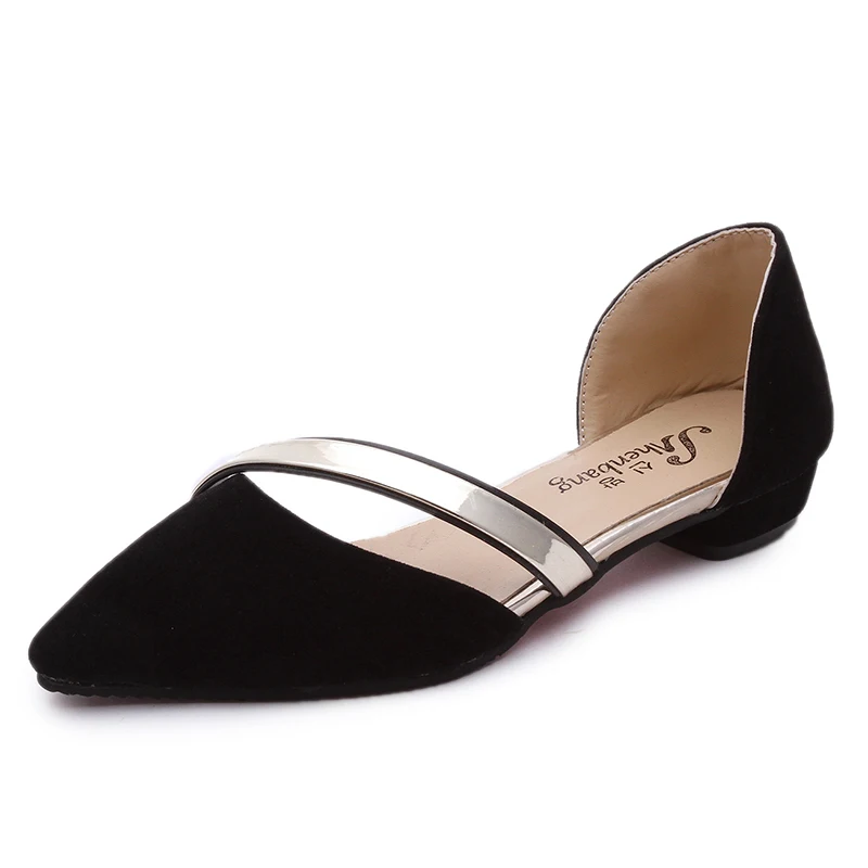 Новинка 2020 года женская обувь из флока с металлическим украшением сезон весна