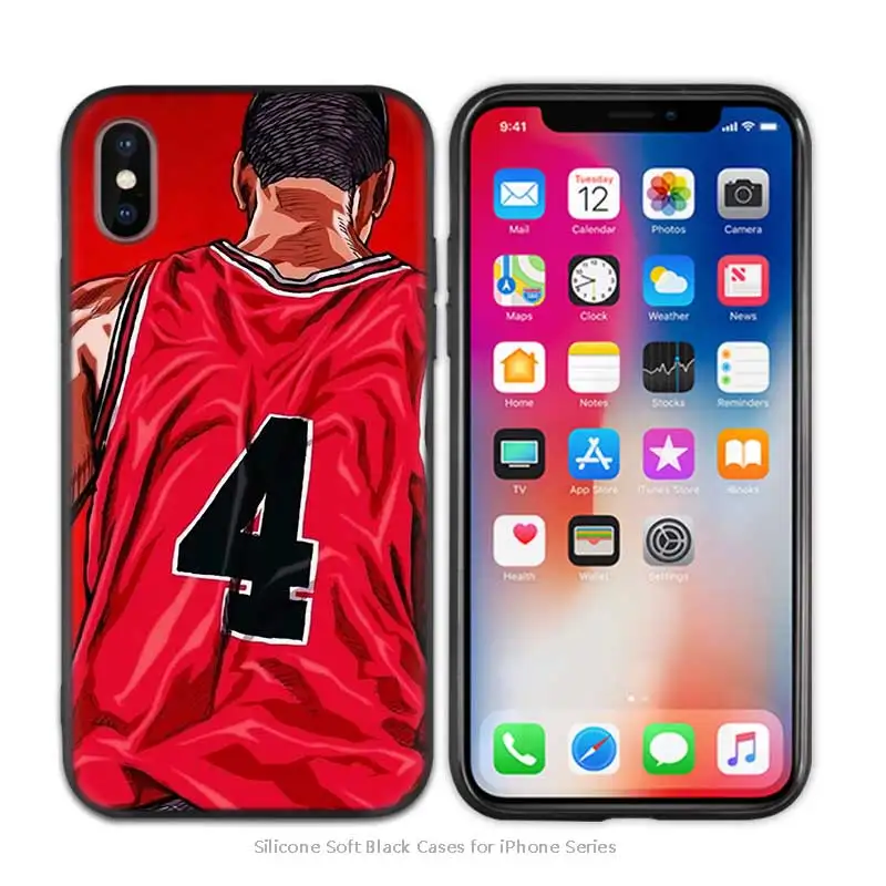 A004 Slam dank противоударный силиконовый чехол для iPhone X XS XR XS 11 11Pro Max 7 8 6S 5 5S 5C SE Plus Fundas Capa Phone Shell - Цвет: A004