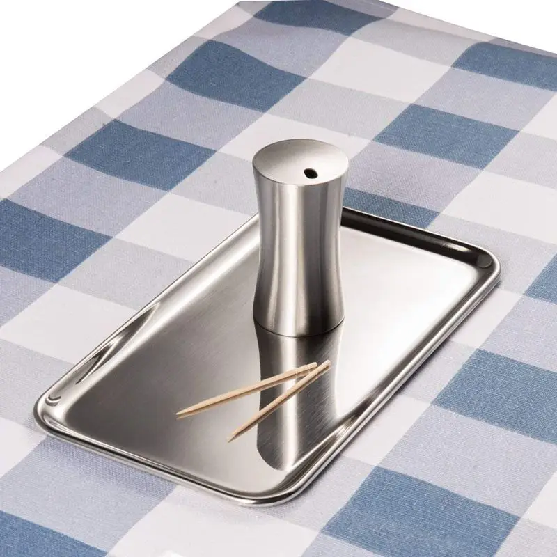 

Маленький держатель для зубочистки органайзер для хранения из нержавеющей стали (серебристый)