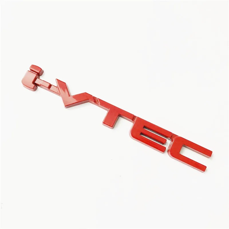 Red 3D металлический сплав VTEC I-VTEC эмблема знак, наклейка на автомобиль авто крыло хвост тела наклейки для Honda Civic Odyssey V6 V8 AWD аксессуары - Название цвета: Red