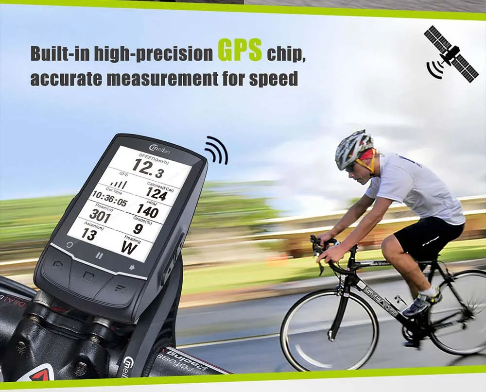 Bluetooth gps для велосипеда компьютер IPX6 Водонепроницаемый велосипедный компьютер gps Дорожная карта gps навигация одометр спидометр движения