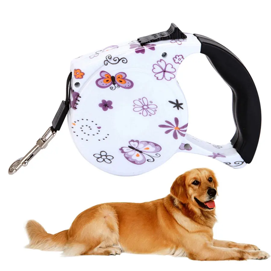 Выдвижной Поводок для домашних животных 5 м собак кошек щенков автоматический