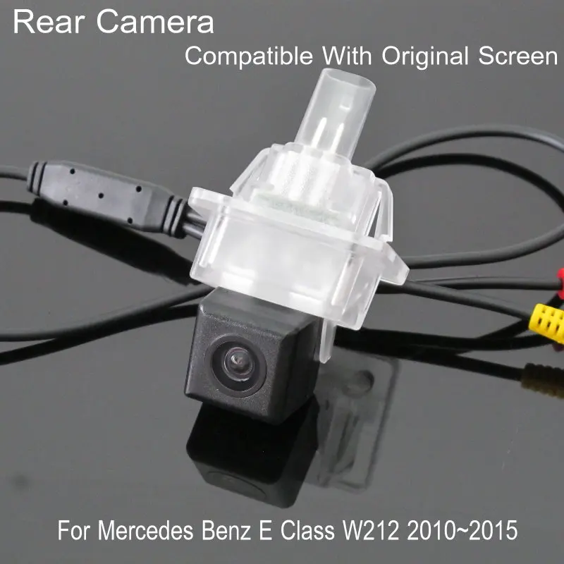 Фото Для Mercedes Benz E Class W212 2010 ~ 2014 2015 2016 RCA и оригинальный экран, совместимый с камерой заднего вида, резервная камера заднего вида №2