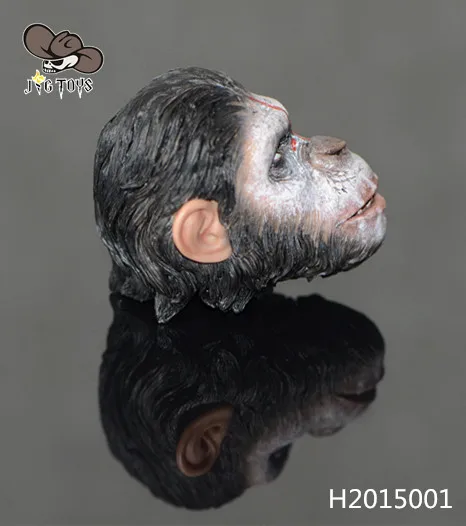 JG TOYS H2015001 Восстание планеты обезьян Цезарь голова Лепка для 1" Коллекционная Фигурка DIY