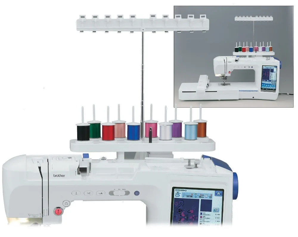 10 Spool Cone Thread Stand Attachment For Brother Embroidery Machine SA539|attachable table|attachments for vacuum cleanersattaching glass to metal |