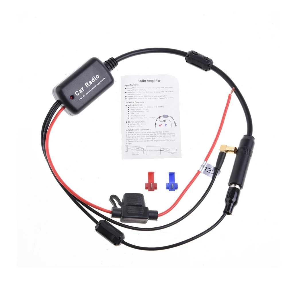 2 в 1 Универсальный DC12V авто радио FM антенна DAB приемник усилитель сигнала для лодки автомобиль Лодка автомобильная антенна усилитель