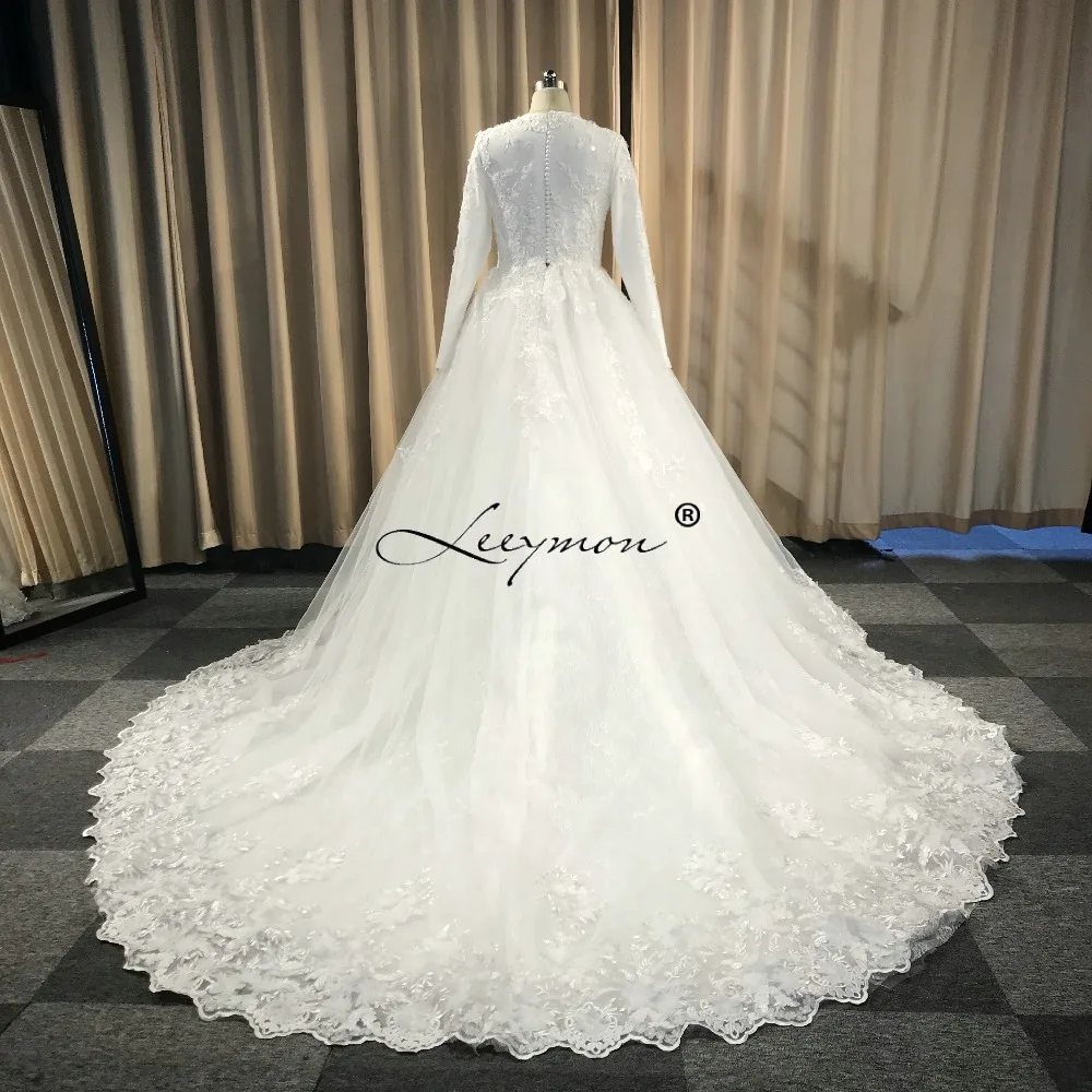 Leeymon на заказ кружева свадебные платья 2019 горячий бальное платье Sexy Vestido de Novia с