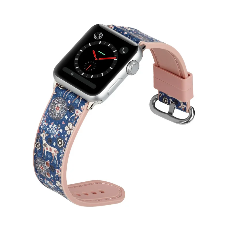 Спортивные силиконовые вставки кожи ремешок для наручных часов Apple Watch, версии чехол 38-42/40/44 мм для наручных часов iWatch, 5, 4, 3, 2, 1 картина с изображением Эйфелевой башни браслет