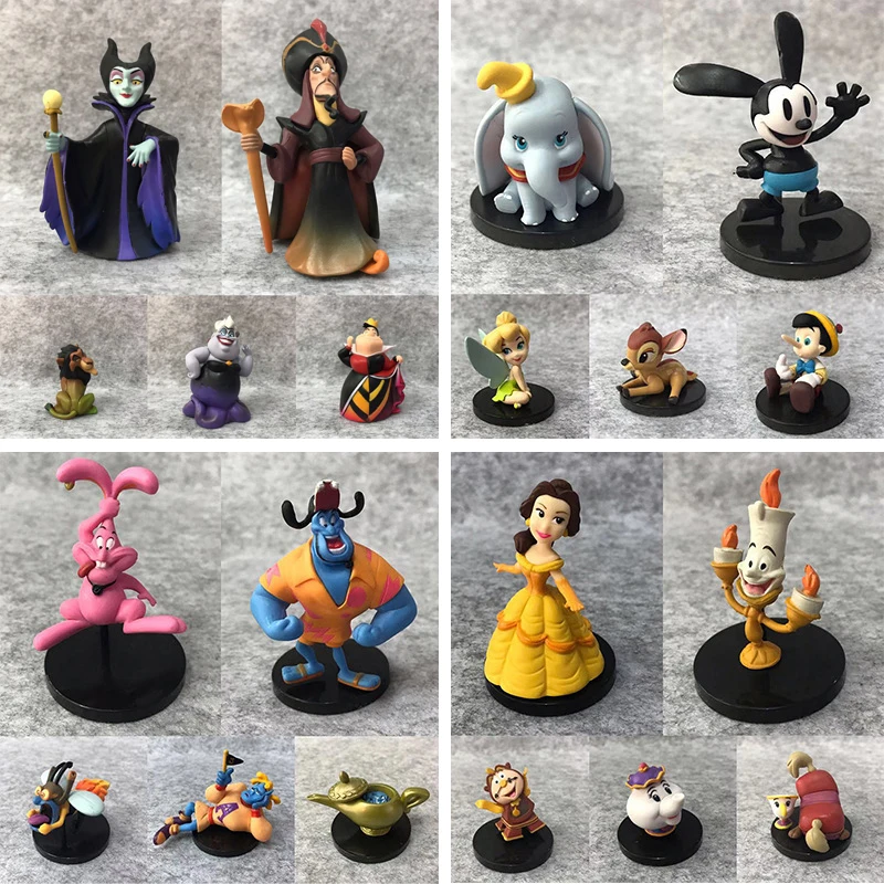 Игрушки из мультфильма Disney аниме Дамбо Белоснежка Красавица и чудовище Аладдин