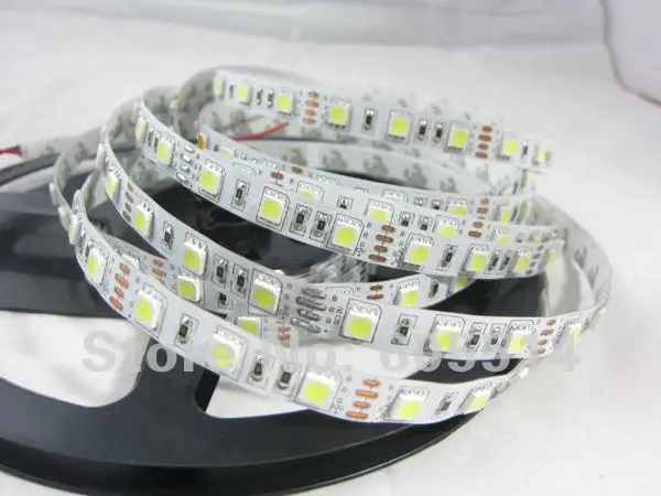 [Seven Neon] 155 метров 60leds/M 5050 IP20/IP67 2500K Золотая желтая полоса + 10 шт 12В 20A адаптер питания