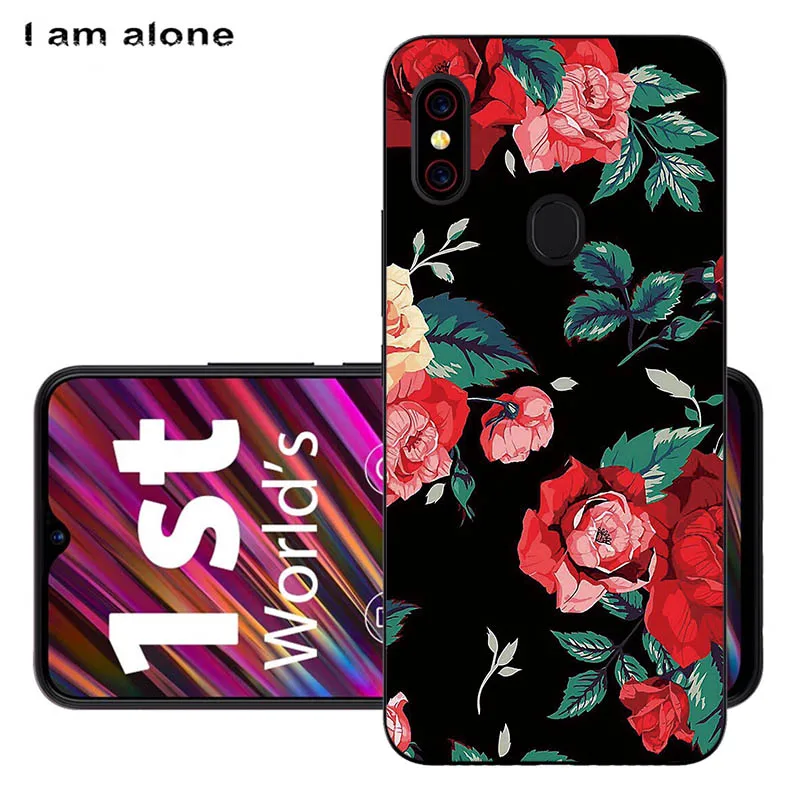 Solf TPU HH21 Чехлы для телефонов I am alone для Umidigi F1/F1 Play 6,3 дюймов черный мягкий ТПУ мобильный Модный чехол с принтом для Umidigi F1 сумки - Цвет: Solf TPU HH21
