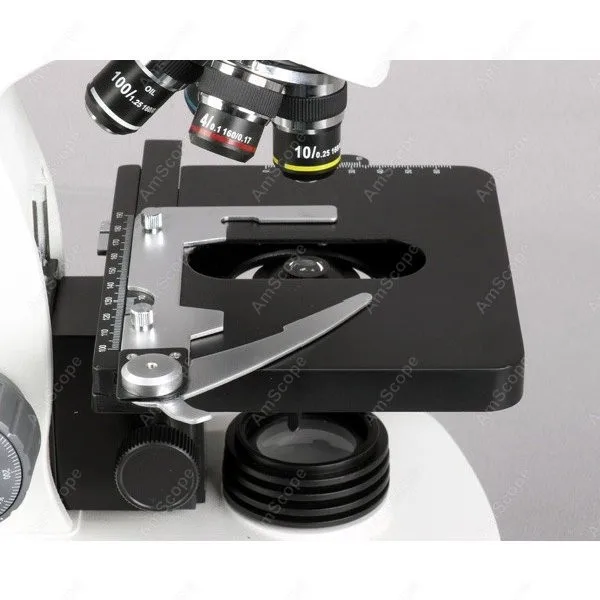 Тринокулярный микроскоп-AmScope 40X-2000X 3 Вт светодиодный Siedentopf тринокулярный