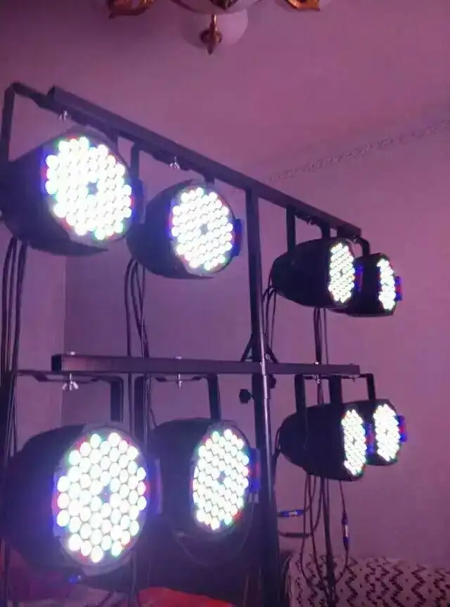 54*1 Вт RGBW светодиодный par может освещение для фотостудии Клубные вечерние этап КТВ