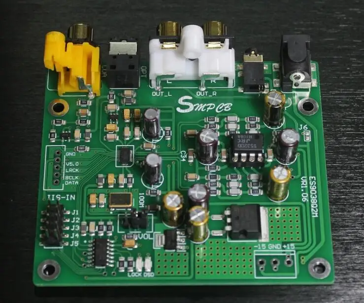 Плата декодера DAC DSD sabdy ES9038 Q2M поддержка IIS 384 кГц коаксиальный Оптический DOP|dop| |