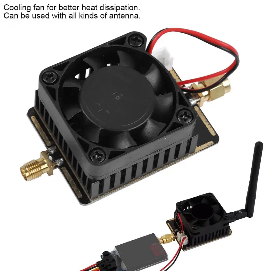 PVC 5,8 GHz 3 W/4,5 W беспроводной av-передатчик сигнала, усилитель максимальной мощности, расширенный диапазон, вентилятор охлаждения, улучшенный сигнал, RC модель части
