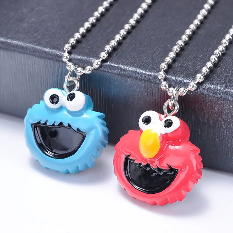 Бесплатная доставка ожерелье Улица Сезам Милый мультфильм кулон Фигурка Игрушки