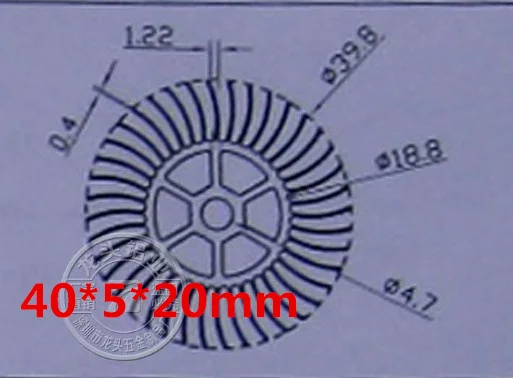 5 шт. плотный круглый радиатор подсолнуха 40*5*20 мм 30 50 ламповая лампа светодиодные