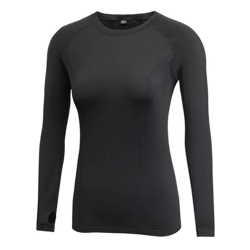 Новые зимние женские рубашки для йоги эластичные теплые компрессионные