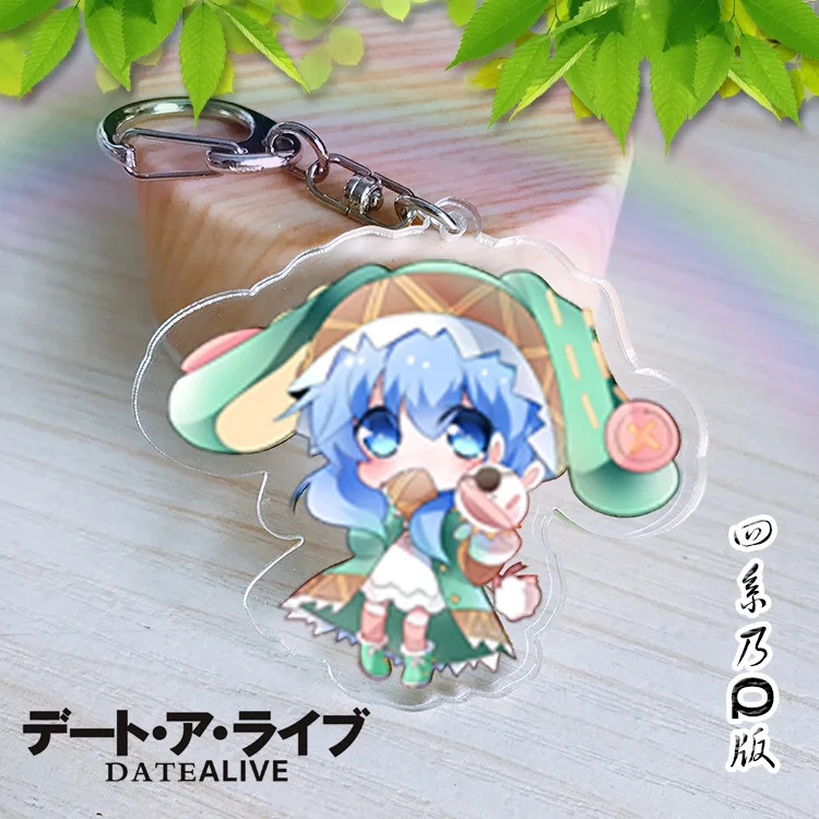 5 см аниме Keychian DATE A LIVE акриловый брелок Yatogami Tohka Yoshino подвеска двойная печать