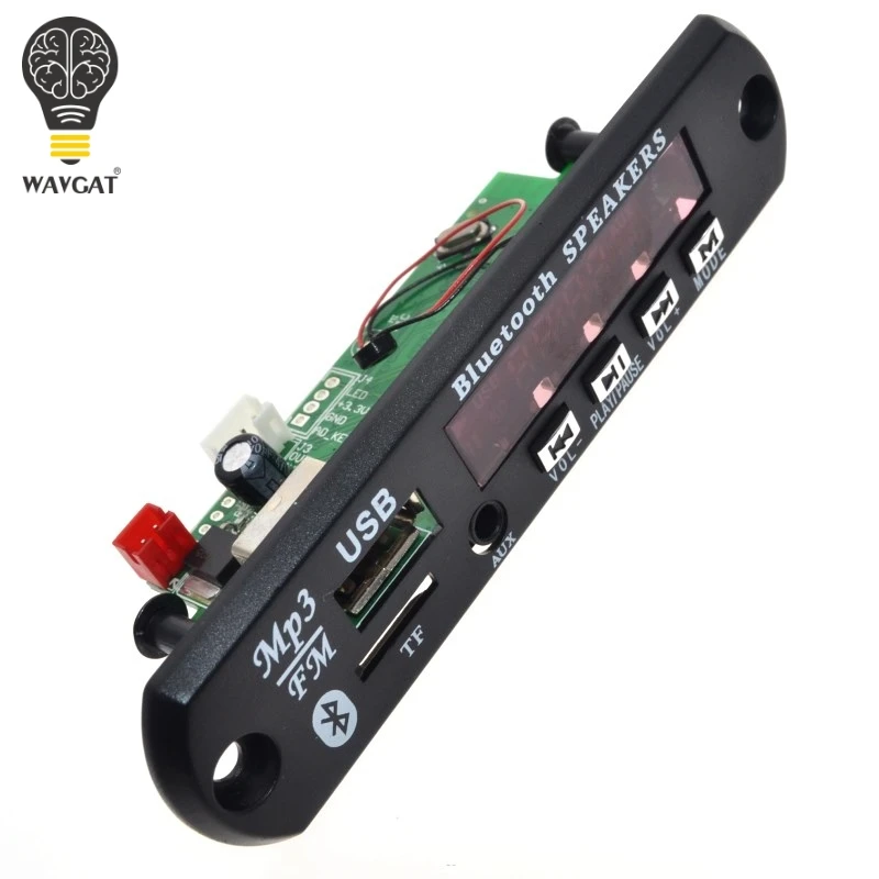Плата декодирования WAVGAT Bluetooth MP3 модуль со слотом для SD карты/USB/FM/Удаленный платы