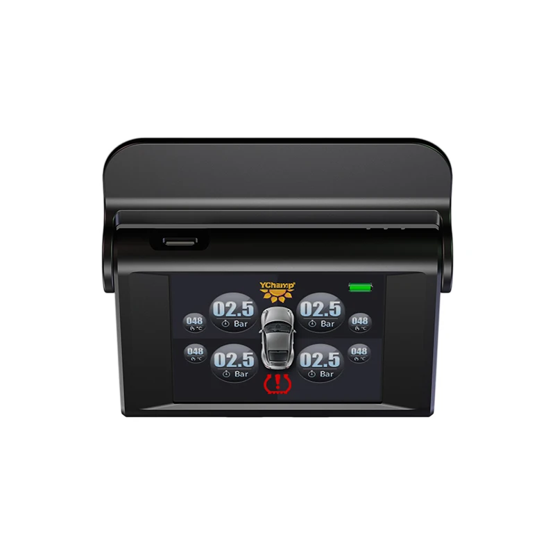 TUAO S2i Smart Car TPMS Tire Pressure Monitoring System Solar Power Charging TFT Display Tyre pressure sensor Auto alarm system |