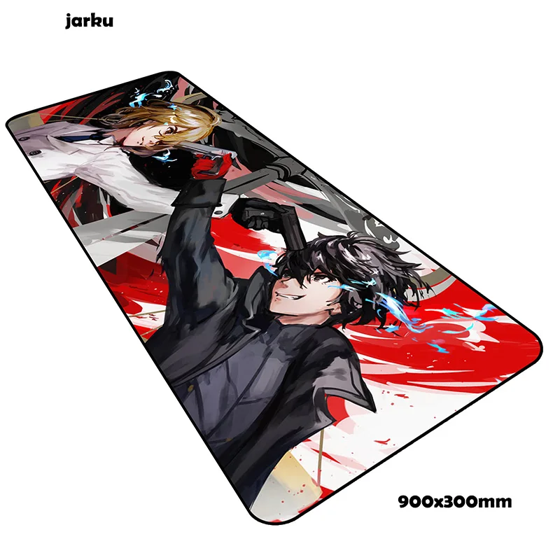 Size 900x300x2mm Persona 5 Коврик для мыши 900x300 мм Коврик для компьютерной мыши игровые аксессуары популярные игровые коврики и чехлы игры pc gamer - Цвет: Size 900x300x2mm