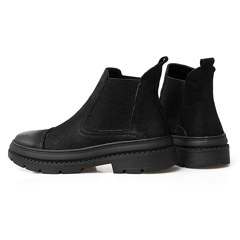 Мужские зимние ботинки на меху теплые челси мужские рабочая обувь мужская