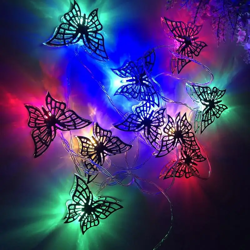 10 светодиодов декоративный ночник в форме бабочки для дома спальни детской