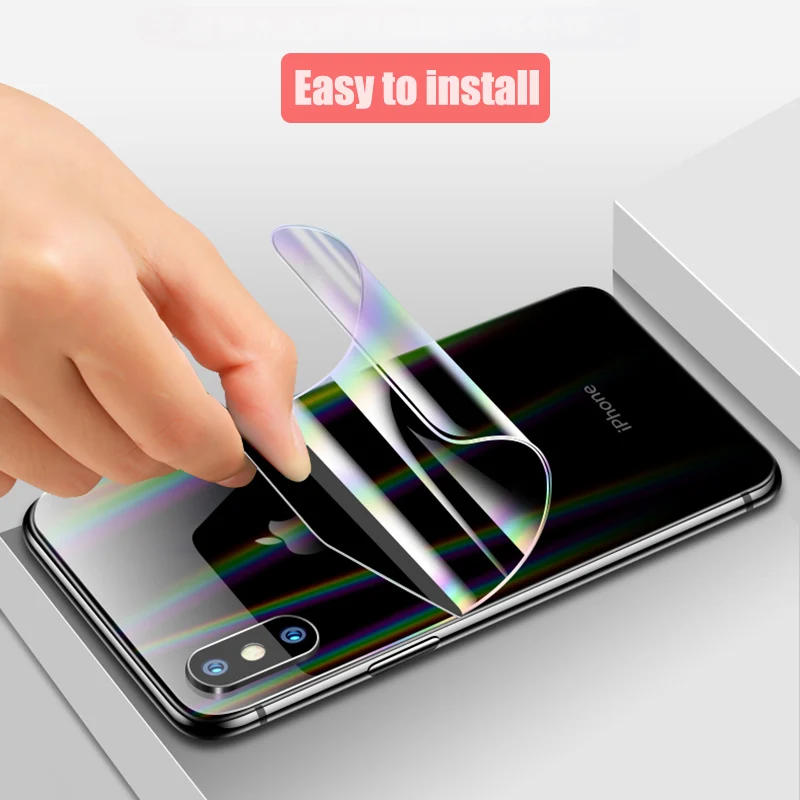 BFOLLOW Aurora Мягкая задняя пленка для iPhone 11 Pro Max 7 8/7 8 Plus/X XS MAX Защита от царапин для iPhone 10