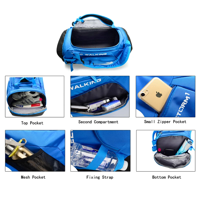 30l большой Ёмкость путешествия вещевой мешок Водонепроницаемый нейлон