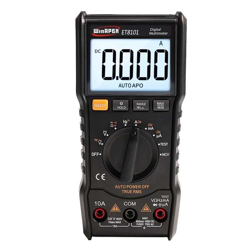 Цифровой мультиметр WINAPEX тестер 3 5/6 1000V 10A AC DC 6000 True RMS цифровой