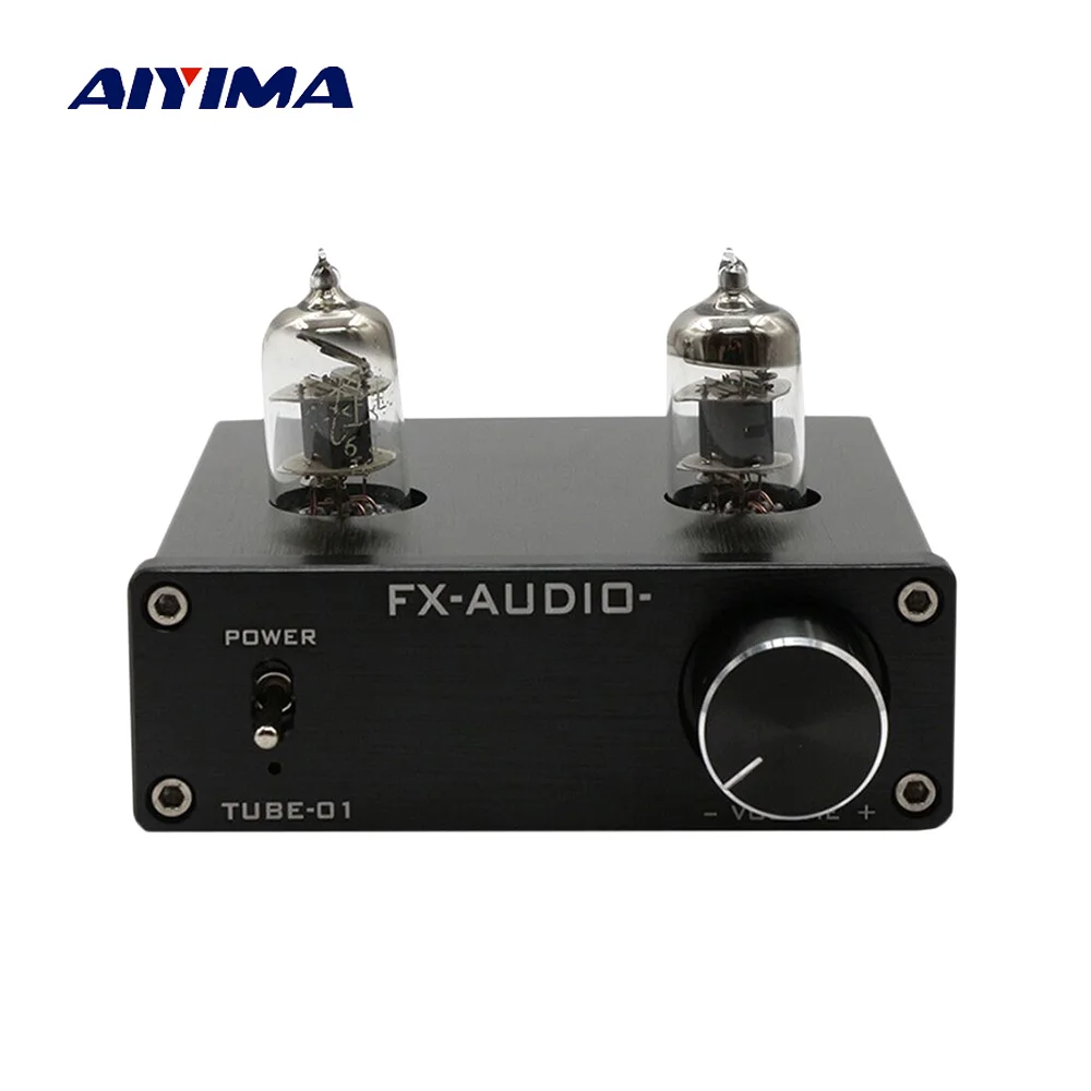 Aiyima 6JI ламповый усилитель предусилителя предусилитель HiFi желчи 6J1 AMP DC12V DIY Звук