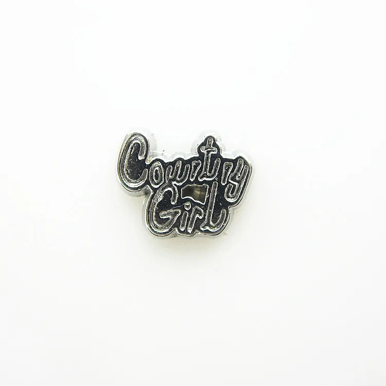 Новинка 50 шт./лот плавающие амулеты кантри для девочек медальоны с памятью из
