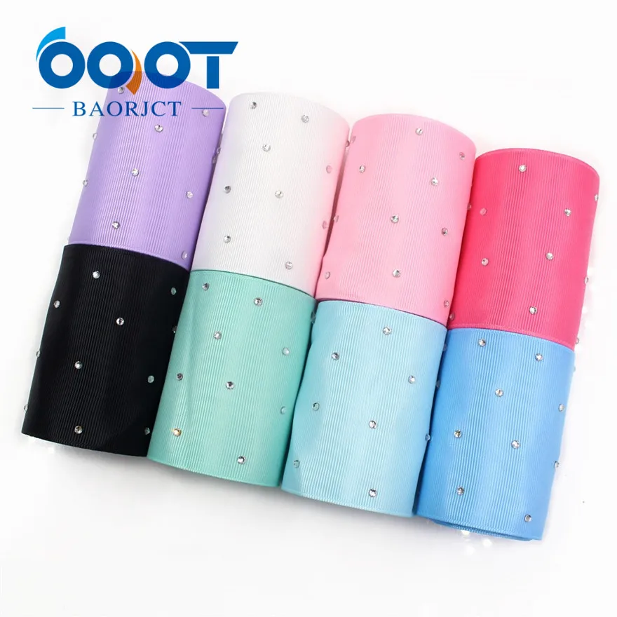 8 each one yards OOOT BAORJCT I-19416-1017, одноцветная белая лента с бриллиантами 3 ''75 мм, DIY ручной работы аксессуары для волос Свадебные украшения для вечеринки 2 года - Цвет: 8 each one yards