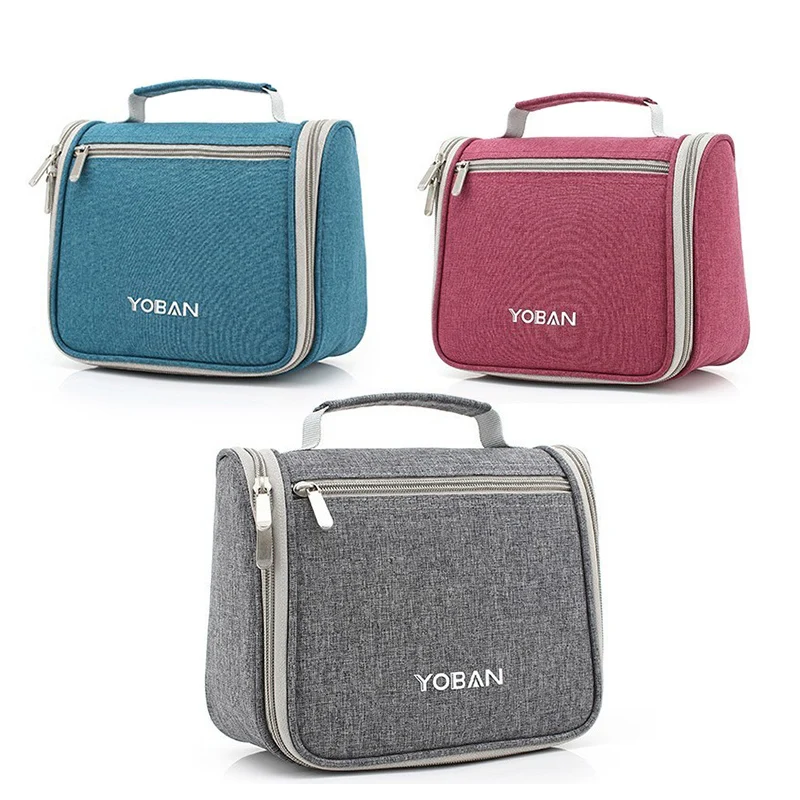 HMUNII Hanging Toiletry Bag Travel Toiletry Kit Cosmetic Bag Organizer Large Capacity with Sturdy Hanging Hook for Men, Women
